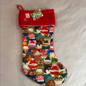 Squishmallows Christmas Stocking Officially Licensed Holiday Decor Kids 18"